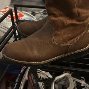 Nautica Women’s Brown Leather Chelsea Boots